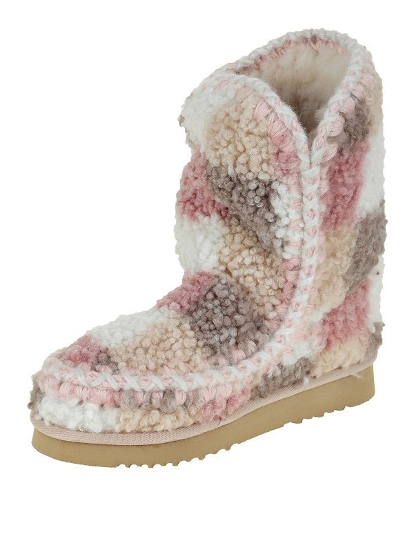Eskimo 24 tartan teddy fleece ankle boots shop online: MOU