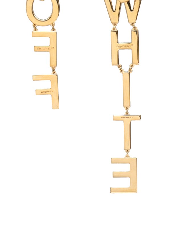 OFF-WHITE: Earrings online - Logo earrings