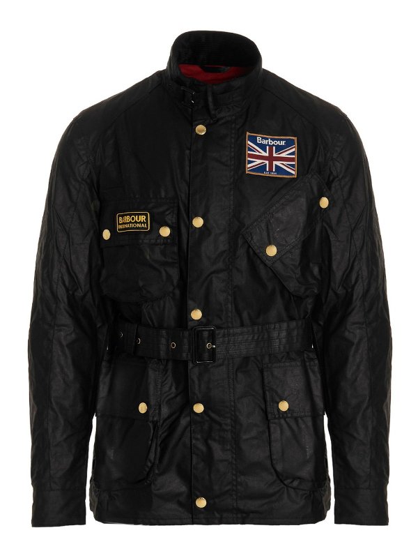 BARBOUR: casual jackets - B.cial union jack jacket