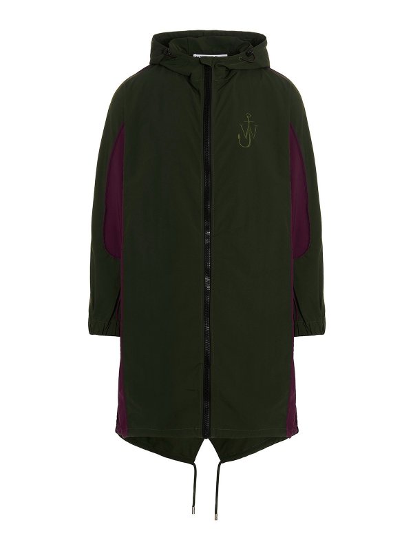 J.W. ANDERSON: casual jackets - Colorblock long jacket