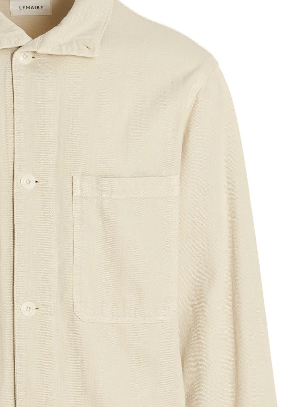 シャツ - 白 shop online: LEMAIRE