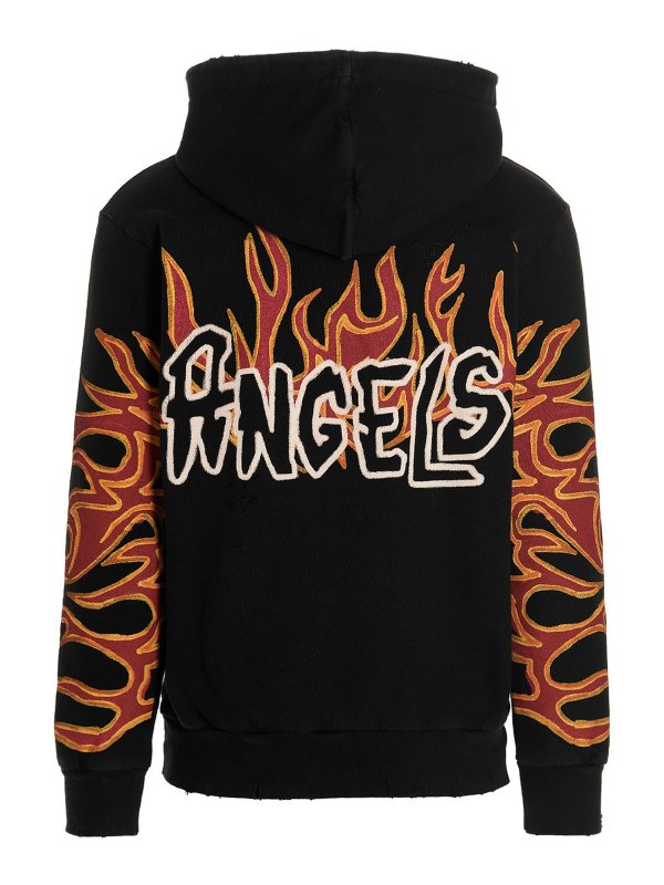 iKRIX Palm Angels: Sweatshirts & Sweaters - Graffiti flames hoodie