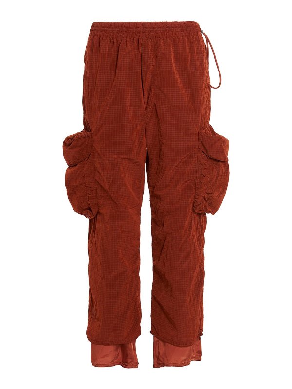 SUNNEI: カジュアルトラウザー - カジュアルパンツ - オレンジ