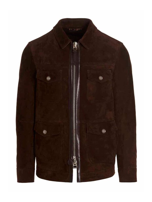 TOM FORD: leather jacket - Suede jacket