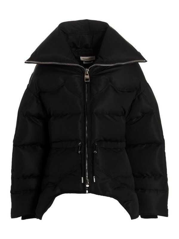 ALEXANDER MCQUEEN: padded jackets - Ruffled puffer jacket