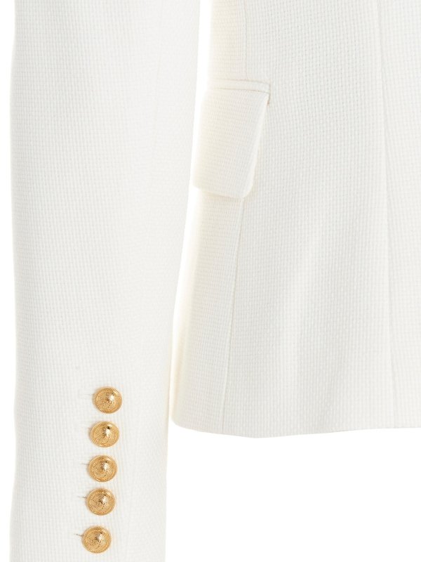 Logo button blazer shop online: Balmain