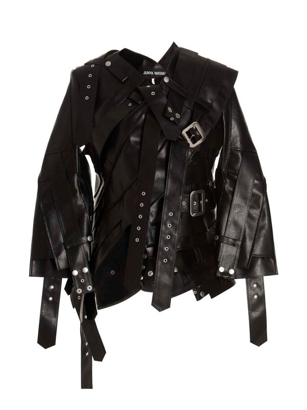 JUNYA WATANABE: leather jacket - Biker leather jacket