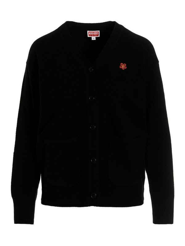 KENZO: cardigans - Logo cardigan