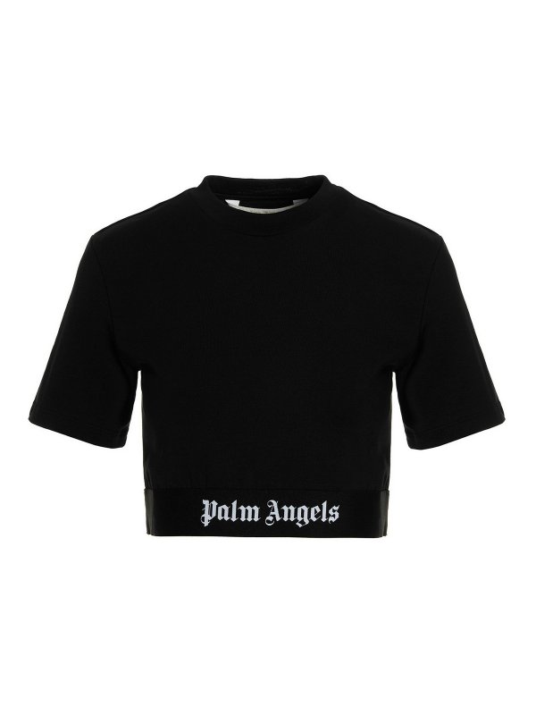 Palm Angels: Tシャツ - Tシャツ - Logo Tape