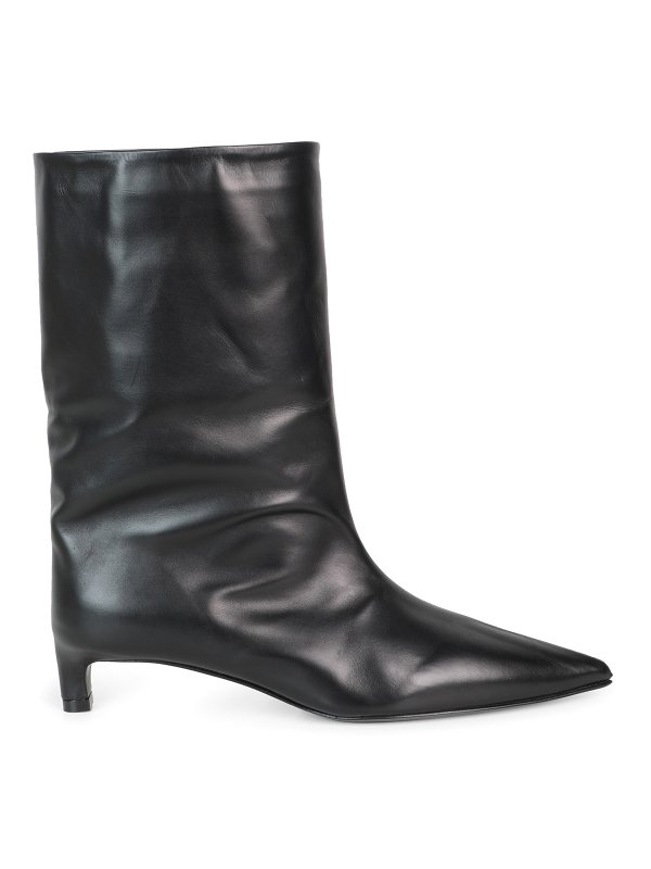 JIL SANDER: Botines - Botines - Negro