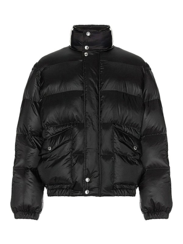 ALEXANDER MCQUEEN: padded jackets - Graffiti logo puffer jacket