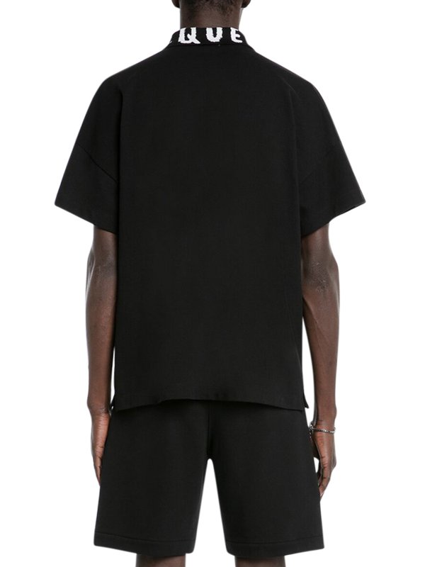 ポロシャツ - 黒 shop online: ALEXANDER MCQUEEN