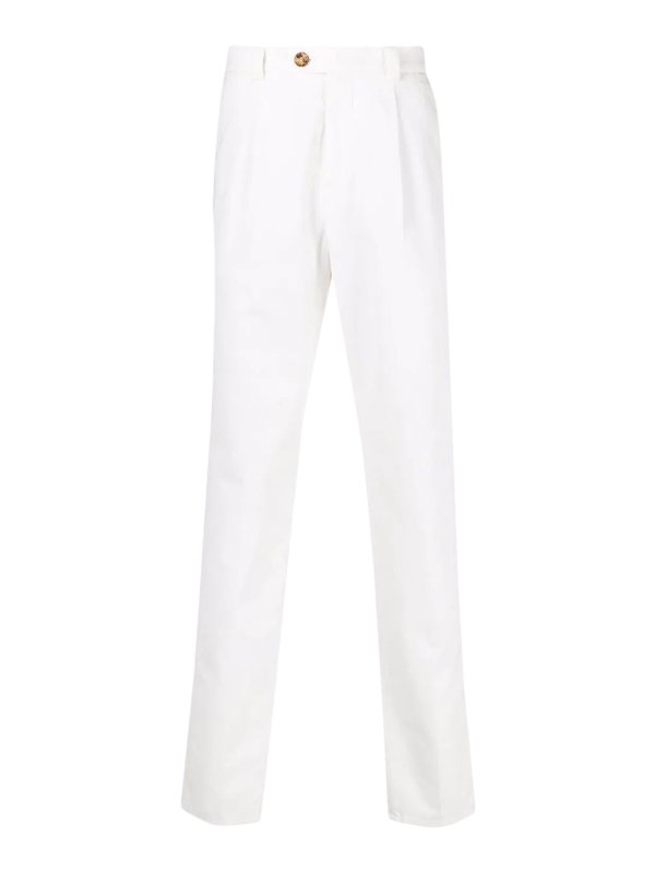 BRUNELLO CUCINELLI: Pantalons casual - Pantalons Décontractés - Bleu Clair