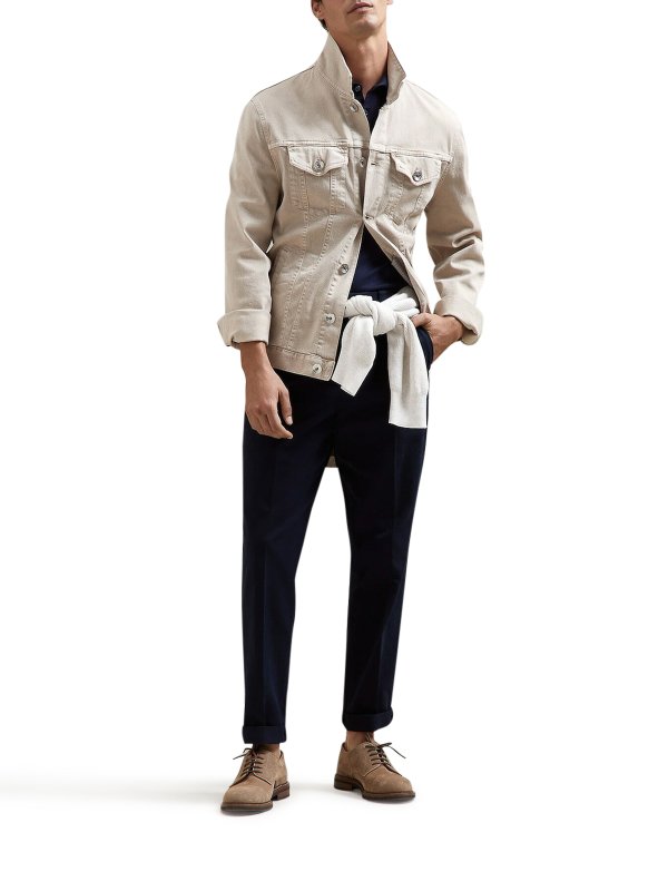 BRUNELLO CUCINELLI: テーラードトラウザー online - テーラードパンツ - ブルー