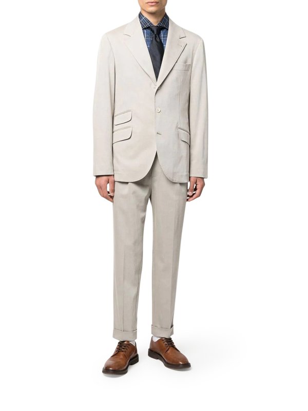 BRUNELLO CUCINELLI: blazers online - Stretch cotton blazer