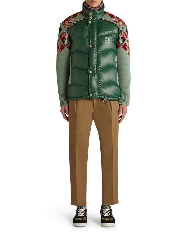 ETRO: Kurze Daunenjacken online - Daunenjacke - Grün