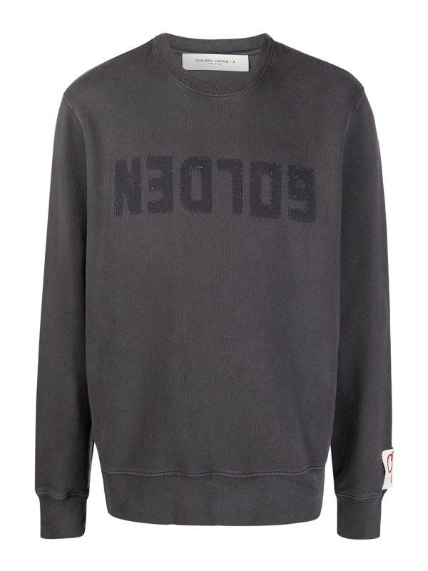 【送料&関税込】Golden Goose Sweatshirt In Grey Cotton Golden Goose Sweatshirt In Grey Cotton | italist