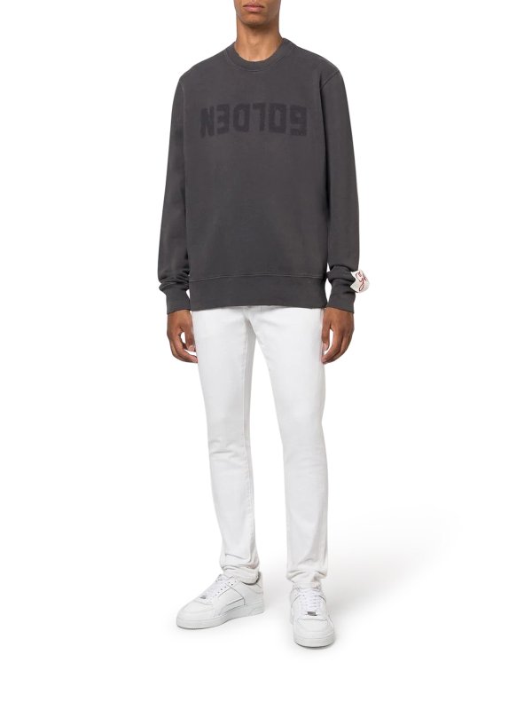 GOLDEN GOOSE: Sweatshirts & Sweaters online - Cotton jersey sweatshirt with logo