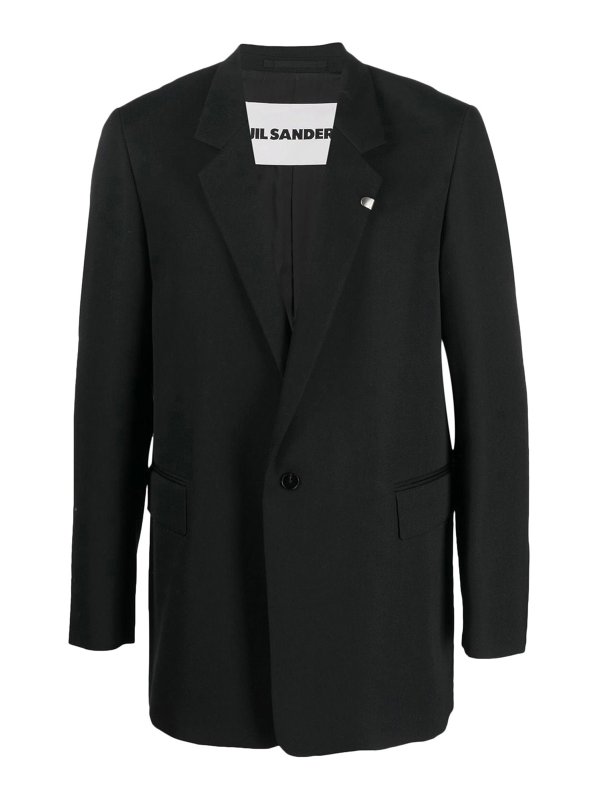 JIL SANDER: ブレザー - ブレザー - ダークブルー