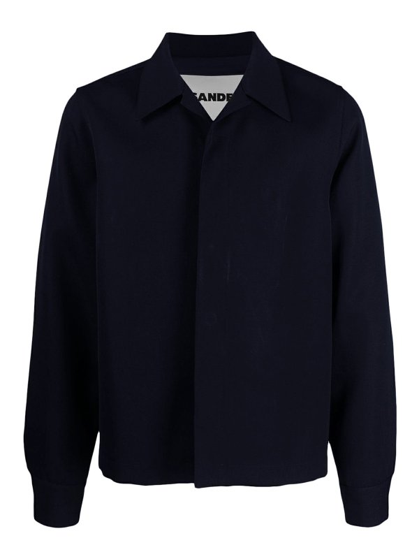 JIL SANDER: casual jackets - Wool gabardine jacket