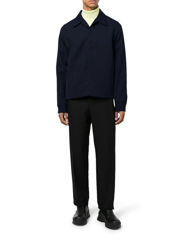 JIL SANDER: casual jackets online - Wool gabardine jacket