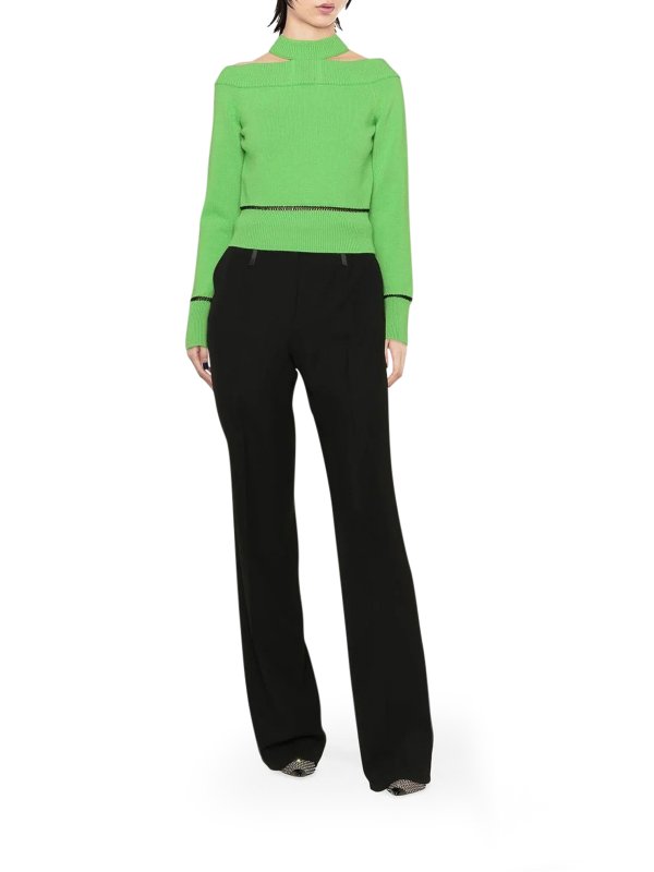 iKRIX ALEXANDER MCQUEEN: maglia collo a barchetta - Pull in lana