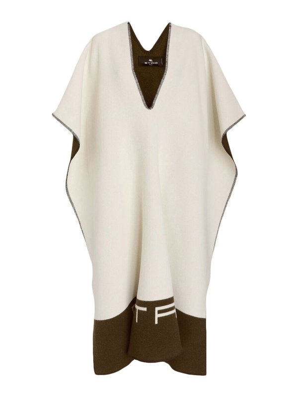 ETRO: Capes & Ponchos - Cape - Weiß