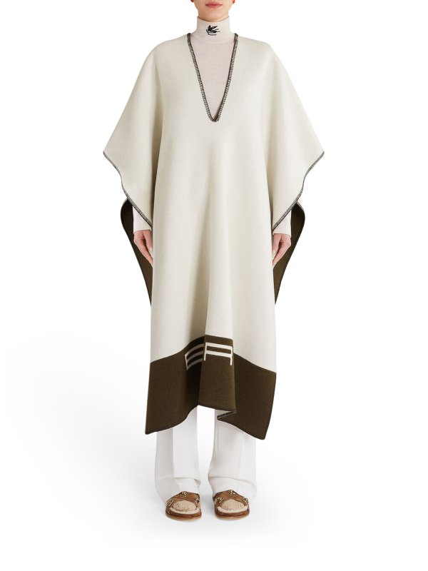 ETRO: Capes & Ponchos online - Cape - Weiß
