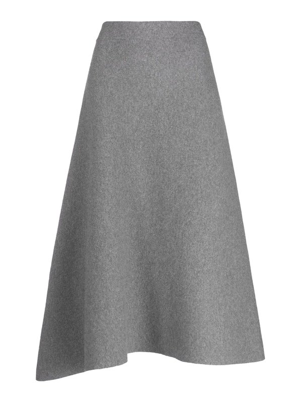 Jil Sander ロングスカート - グレー|J02MA0014J14509061