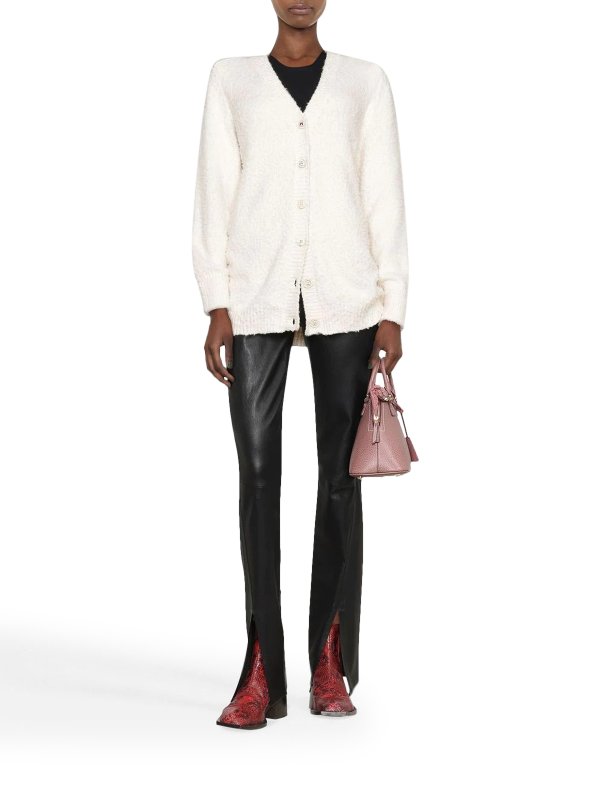 Maison Malgiela カーディガン Maison Margiela メゾンマルジェラ ニットカーディガン ベージュ