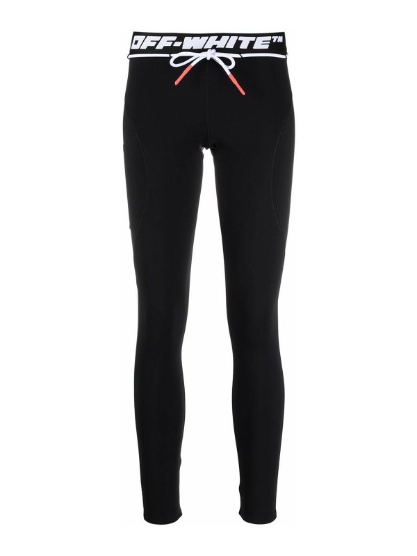 OFF-WHITE: レギンス - レギンス - 黒