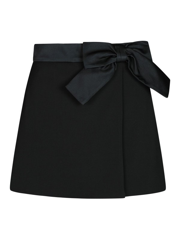 VALENTINO RED: ミニスカート - ミニスカート - 黒