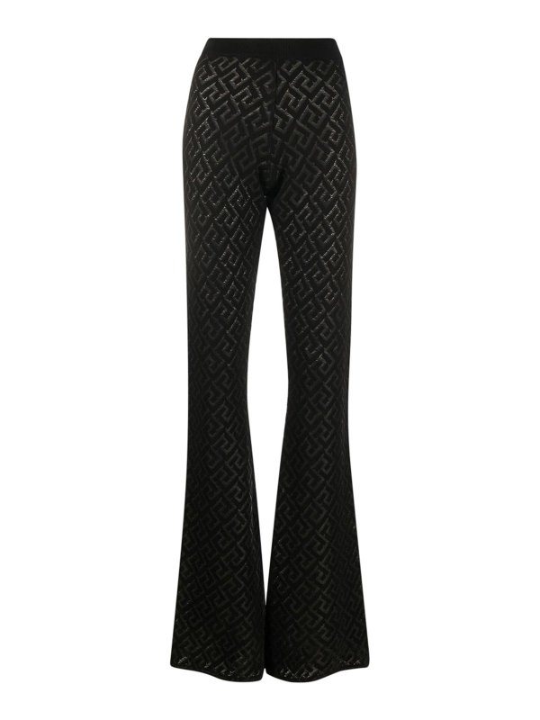 VERSACE: カジュアルトラウザー - カジュアルパンツ - 黒