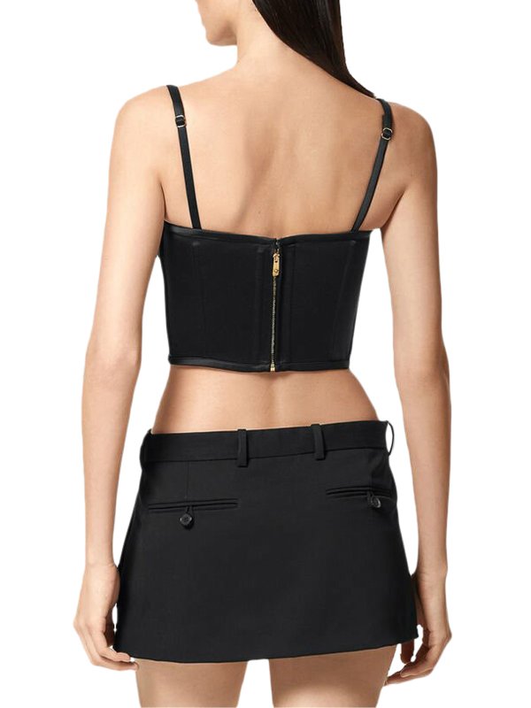 Enver satin top shop online: VERSACE