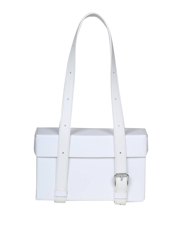 MM6 MAISON MARGIELA: ショルダーバッグ - ショルダーバッグ - 白