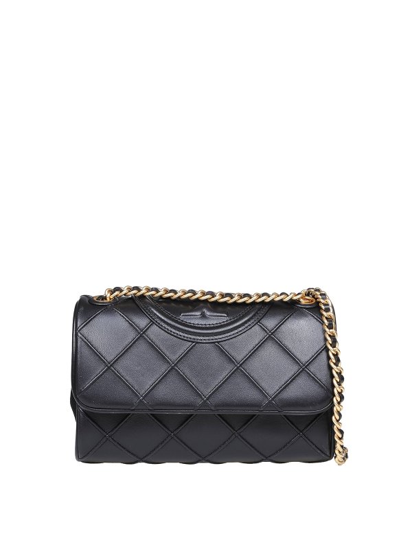 TORY BURCH: cross body bags - Small Fleming bag in quilted leather