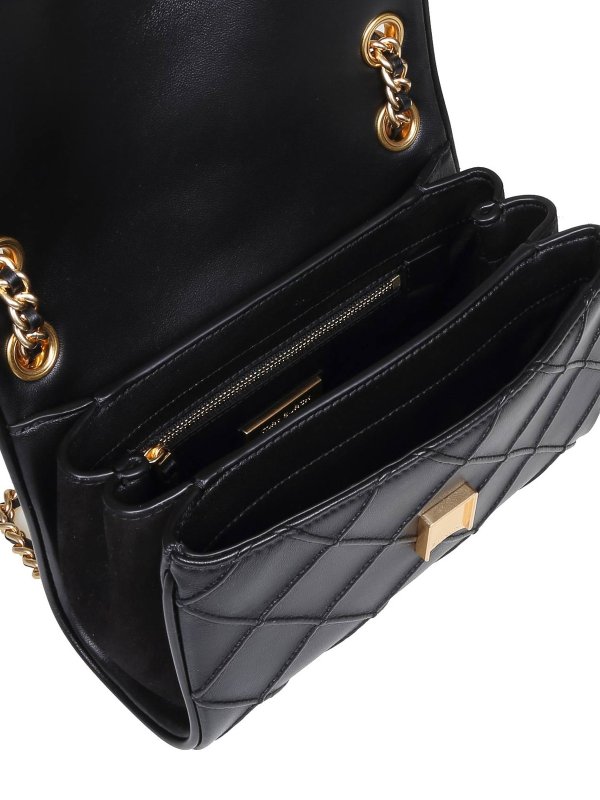 Small Fleming bag in quilted leather shop online: TORY BURCH