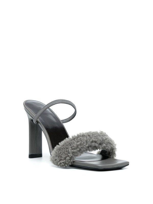 BY FAR: sandali online - Sandali con cinturino in montone