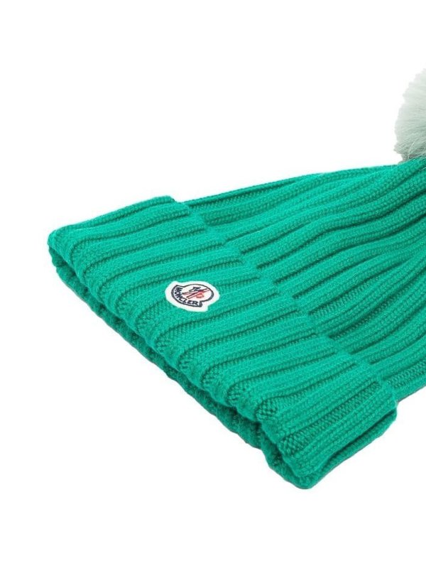 MONCLER: Bonnets online - Bonnet - Vert