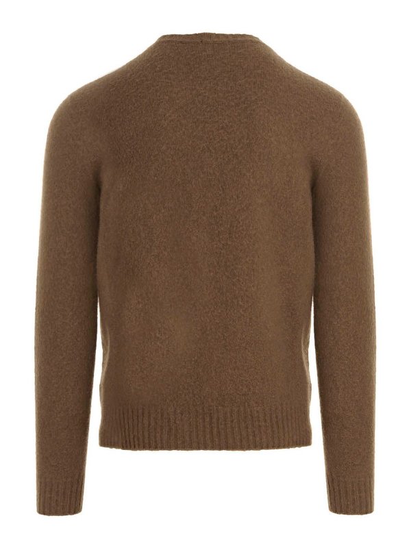 DRUMOHR: Strickpullover mit Rundhalsausschnitt online - Rundhalspullover - Beige