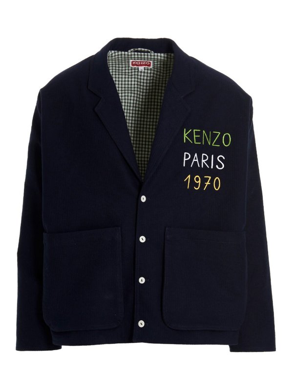 KENZO: casual jackets - Logo 1970 workwear jacket