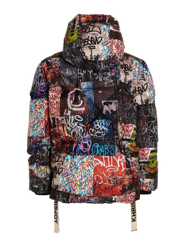 KHRISJOY: padded jackets online - Graffiti down jacket