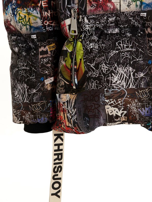 Graffiti down jacket shop online: KHRISJOY