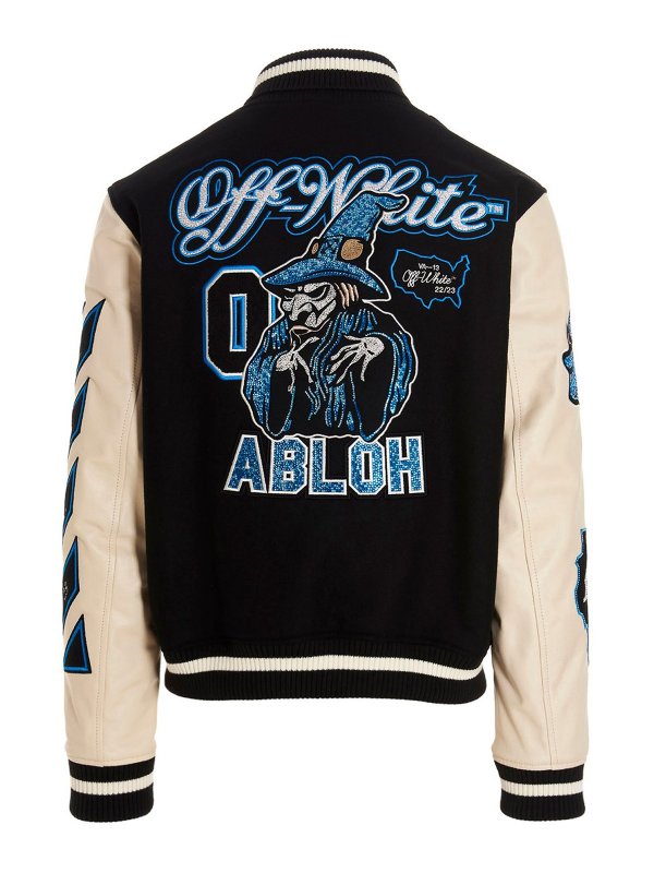 OFF-WHITE: bombers online - Graphic bomber jacket