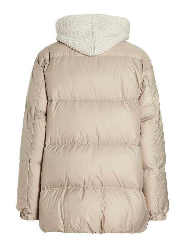 BRUNELLO CUCINELLI: padded jackets online - Knit hood down jacket