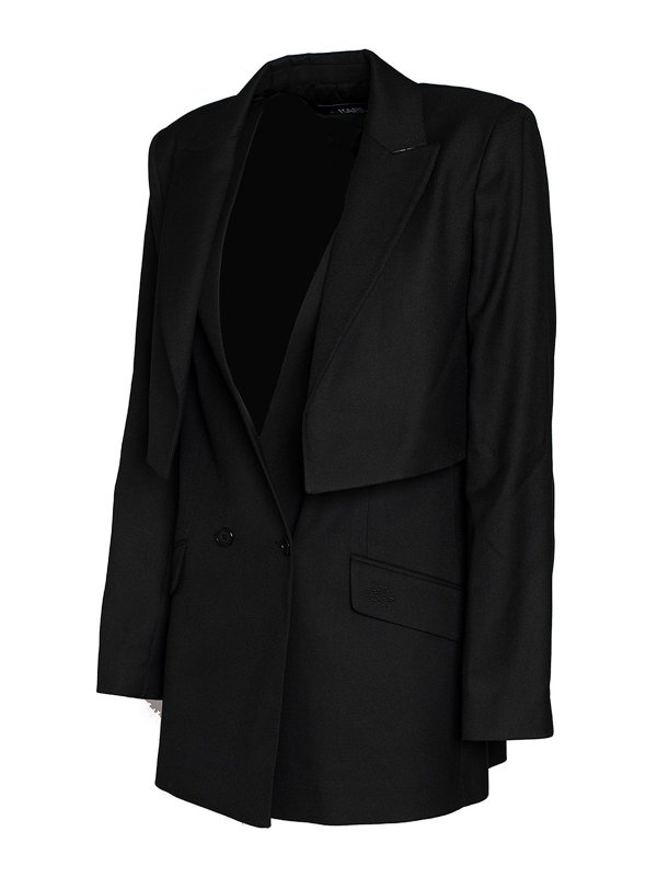 Tech fabric blazer shop online: KARL LAGERFELD