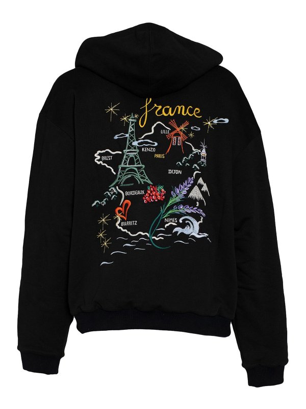 KENZO: Sweatshirts & Sweaters online - Reversible oversize hoodie