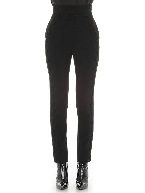 iKRIX MOSCHINO: casual trousers - Crêpe pants