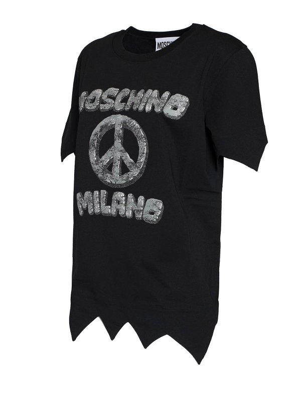 Carved Stones logo T-shirt shop online: MOSCHINO