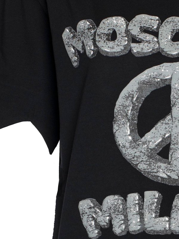 iKRIX MOSCHINO: Carved Stones logo T-shirt